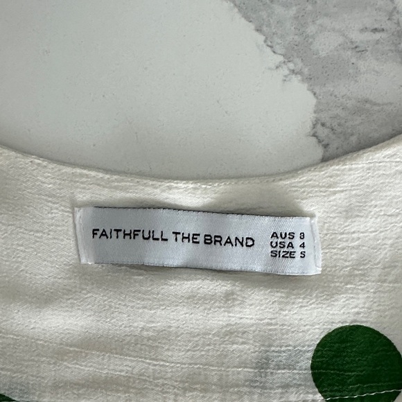 Faithfull The Brand Boulevards Top - Lolita Dot Size Small S - Picture 4 of 9